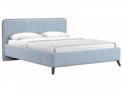 Кровать 1400 с основанием Миа Аватар 970 стальной светло-серый