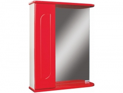 Шкаф зеркало Радуга Красный 60 левый/правый