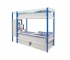 Двухъярусная кровать Svogen с ящиками сине-белый