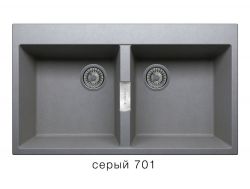 Кухонная мойка Tolero Loft TL862 Серый 701
