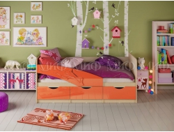 Кровать Дельфин Оранжевый металлик