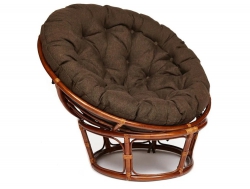 Кресло Papasan 23/01 W с подушкой Pecan, ткань Коричневый