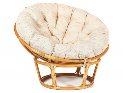 Кресло Papasan 23/01 W с подушкой Honey, ткань Старт