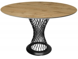 Стол Калипсо 1200 мм Дуб вотан/опоры черный