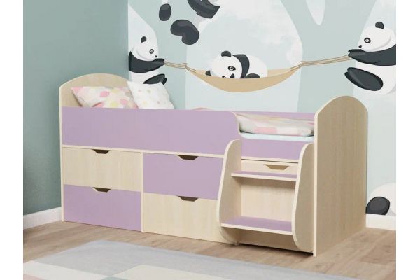 Кровать Малыш-7 Дуб-Ирис