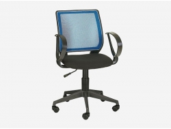 Кресло Эксперт Рондо синяя сетка/черный