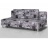 Диван Комфорт Лайт без подлокотников 2 подушки принт Рок