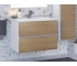 Тумба с раковиной Uperwood Barsa 70 см раковина белая-тумба белая/дуб сонома
