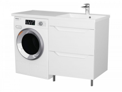 Тумба Сохо 47 напольная 2 ящика белый Marshall 110 правая