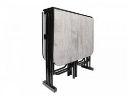 Стол тумба TC-2 черный каркас Винтажная сосна