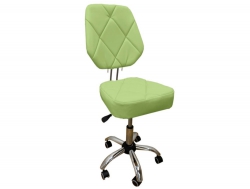 Стул мастера Грэй на металлическом каркасе зеленый