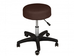 Стул мастера Монро-мини на черном пластмассовом каркасе шоколадный