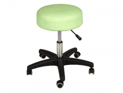 Стул мастера Монро-мини на черном пластмассовом каркасе зеленый