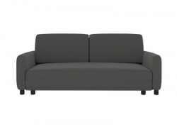 Диван прямой Сундсен Серый велюр