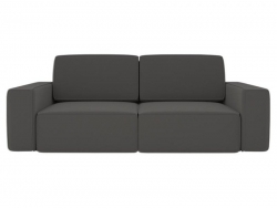 Диван прямой Сунндал Серый велюр