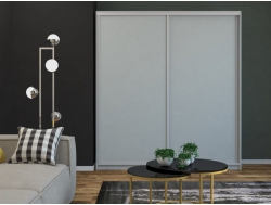 Шкаф-купе Ксения ЛДСП/ЛДСП Серый