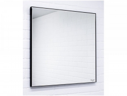 Зеркало Corsica 800х800 black alum без подсветки Sansa